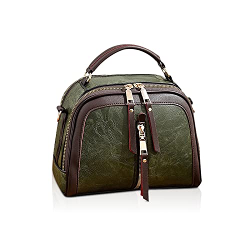 NICOLE & DORIS Umhängetasche Klein Damen Handtasche Damen Schultertasche PU Leder Tasche Handytaschen Crossbody Bag mit Mehreren Taschen Messenger Bag Brieftasche Grün von NICOLE & DORIS