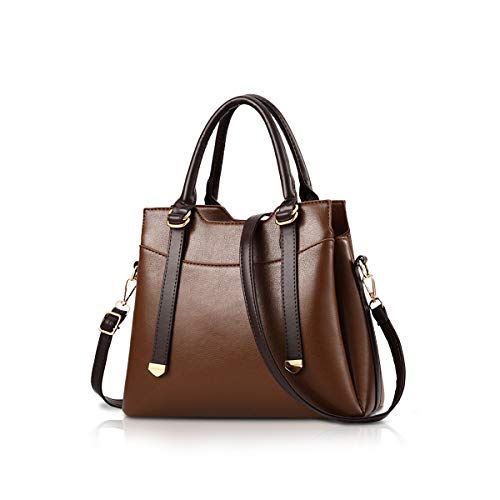 NICOLE&DORIS Umhängetasche für Frauen Top Handle Handtaschen Damen Retro Tasche Geldbörse Umhängetasche Modische Tasche Kaffee NICOLE&DORIS Umhängetasche für Frauen Top Handle Handtaschen Damen Retro Tasche Geldbörse Umhängetasche Modische Tasche Kaffee von NICOLE & DORIS