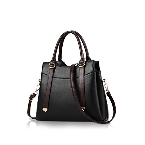 NICOLE&DORIS Umhängetasche für Frauen Top Handle Handtaschen Damen Retro Tasche Geldbörse Umhängetasche Modische Tasche Schwarz NICOLE&DORIS Umhängetasche für Frauen Top Handle Handtaschen Damen Retro Tasche Geldbörse Umhängetasche Modische Tasche Schwarz von NICOLE & DORIS