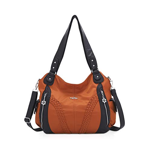 NICOLE & DORIS Weiche Kunstledertasche Lässige Hobo Tasche Damen Handtasche mit großer Kapazität Designer Umhängetasche Frauen Shopper Henkeltaschen Braun von NICOLE & DORIS