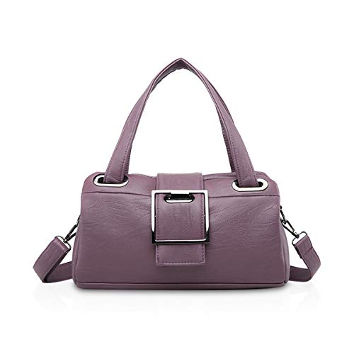 NICOLE & DORIS Damen Handtaschen für Damen Mode Umhängetasche Handtasche Schultertasche Frauen Retro Handtasche PU Leder Lila von NICOLE & DORIS