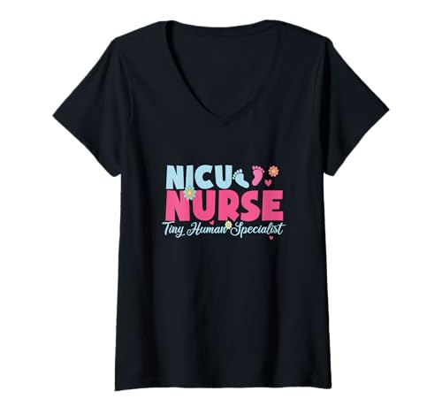 Damen NICU Nurse Neonatal Intensivstation Nurse Day & Week T-Shirt mit V-Ausschnitt Damen NICU Nurse Neonatal Intensivstation Nurse Day & Week T-Shirt mit V-Ausschnitt von NICU Nurse Neonatal Intensive Care Unit Apparel