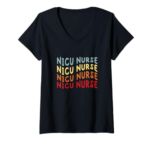 Damen NICU Nurse Neonatal Intensivstation Nurse Day & Week T-Shirt mit V-Ausschnitt Damen NICU Nurse Neonatal Intensivstation Nurse Day & Week T-Shirt mit V-Ausschnitt von NICU Nurse Neonatal Intensive Care Unit Apparel