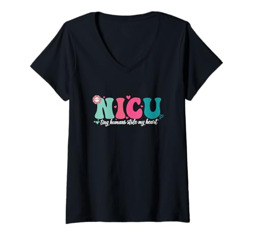 Damen NICU Nurse Neonatal Intensivstation Nurse Day & Week T-Shirt mit V-Ausschnitt Damen NICU Nurse Neonatal Intensivstation Nurse Day & Week T-Shirt mit V-Ausschnitt von NICU Nurse Neonatal Intensive Care Unit Apparel