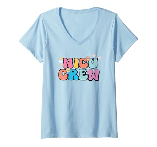 Damen NICU Nurse Neonatal Intensivstation Nurse Day & Week T-Shirt mit V-Ausschnitt Damen NICU Nurse Neonatal Intensivstation Nurse Day & Week T-Shirt mit V-Ausschnitt von NICU Nurse Neonatal Intensive Care Unit Apparel
