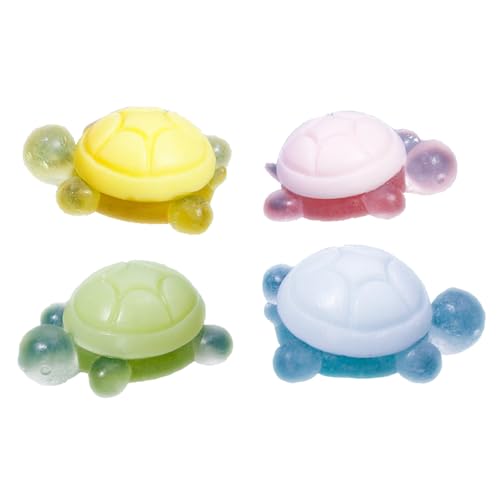 4pcs Kinderseife, kleine Schildkrötenform ätherische Ölseife, natürliche Zutaten Duftreinigung Bad süße kleine Schildkrötenseifen zum Waschen von Händen, Gesicht, Kinder Hand von NIDONE