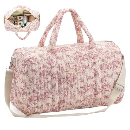 Duffle Bag, 18x8.7x11 Tragbares weiches blumbar gemustertes Reisetasche mit Riemen für Frauen im Freien Frauen Mädchen von NIDONE