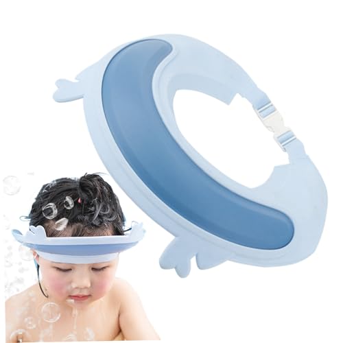 Duschhöhle für Kinder, Babypartyhöhle mit Geweihenkrempe Babybad Visier für Augen- und Ohrschutzhut mit verstellbaren Schnallen Nicht-Rutschhaar-Waschhilfen für Kinder 6 Monate+ von NIDONE