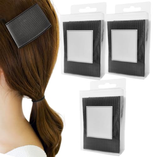 Haargreifer, 3 Set Haaraufkleber 3.15x2, 56 Zoll nahtloser einfacher Stil schwarzer Patch modische Accessoires für Frauen und Mädchen von NIDONE