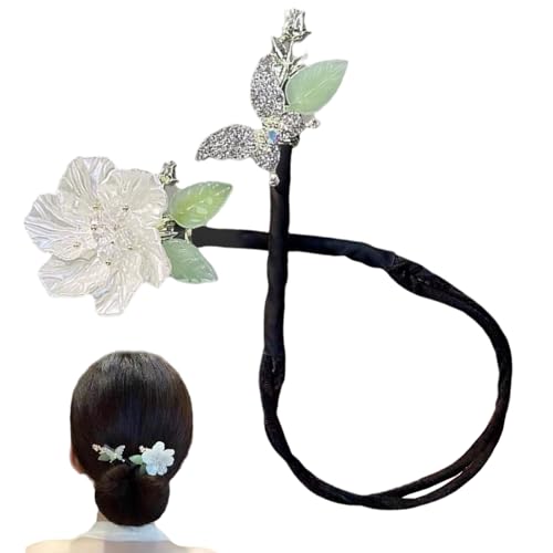 Hair Bun Maker, französische Magie Twist Donut Haart Bun Snap Roll Schwamm Donut Lazy Lockler Werkzeug Strassblume Französisch Twist Tool, flexibler fauler Curler -Hersteller für Frauen und Mädchen von NIDONE