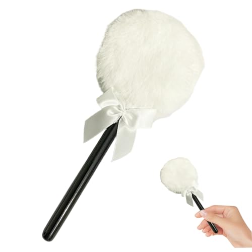 Körperpulver -Applikator, Körperpulver -Puff, Lutschende Applikator, weiche bequeme Make -up -Puffs mit langem Griff für Frauen Mädchen, Weiß von NIDONE