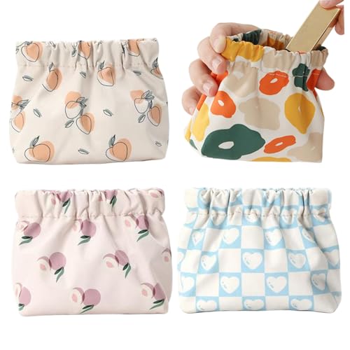 Mini -Make -up -Beutel, kleine Beutel für Geldbörse, 4pcs 5.1x2x4.7 wasserdichte Mini -Make -up -, keine tragbare Reißverschlusskosmetik für, Schmuck, Kopfhörer und Münze von NIDONE