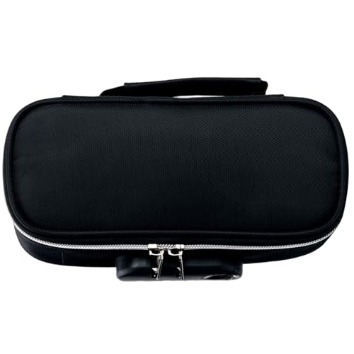 NIDONE Bleistiftkoffer schwarzer großer Bleistiftkoffer Jungen mit Safe Lock & Device 4-Layer Stationary Bag für die Office College School von NIDONE