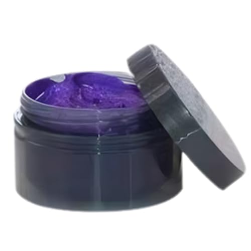 Temporäre Haarfarbe Einwegabweicher temporärer Haarfärbchen Wasserlösliches Wachsfarbe Schnell trocknen Waschdurchfluss für Kinder für Kinder Männer verwenden lila, Farbstoff von NIDONE