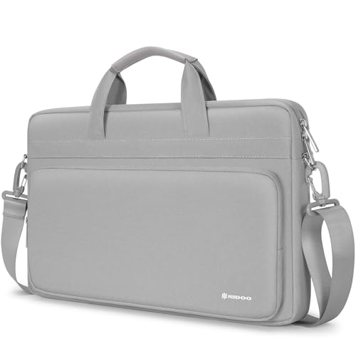 NIDOO 13 Zoll Laptop Tasche, Wasserdicht Umhängetasche Aktentasche für 13" Macbook Air M4 M3 M2, 14" MacBook Pro M4 M3 M2, 13" MacBook Pro, 13" Surface Laptop 7 6 5, 13" ThinkPad/HP, Grau von NIDOO