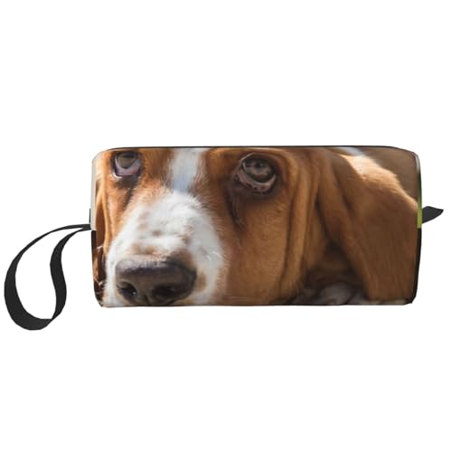 Basset, Make-up-Tasche, Kosmetiktasche, tragbare Reise-Kulturtasche, Make-up-Tasche, Organizer von NIHAPUDW