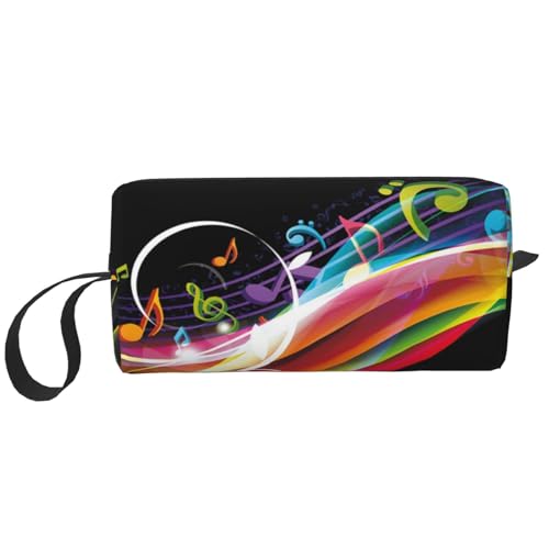 Bunte Musik, Make-up-Tasche, Kosmetiktasche, tragbare Reise-Kulturtasche, Make-up-Tasche, Organizer von NIHAPUDW