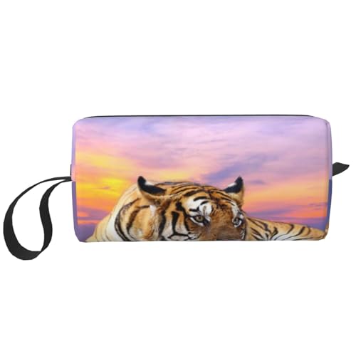 Entspannen Sie Sich, Tiger, Make-up-Tasche, Kosmetiktasche, tragbare Reise-Kulturtasche, Make-up-Tasche, Organizer von NIHAPUDW