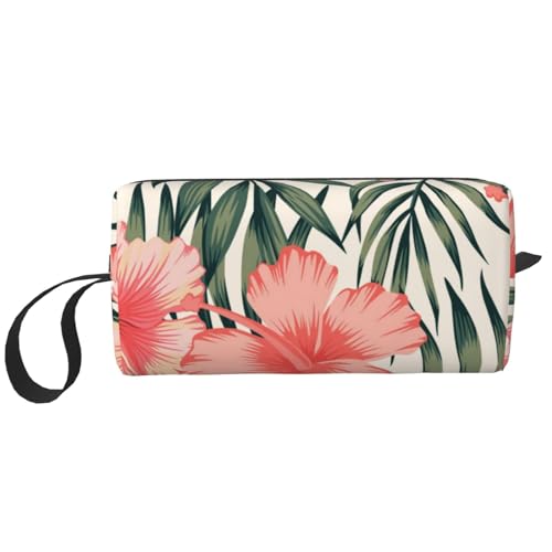 Hibiskus, Make-up-Tasche, Kosmetiktasche, tragbare Reise-Kulturtasche, Make-up-Tasche, Organizer von NIHAPUDW