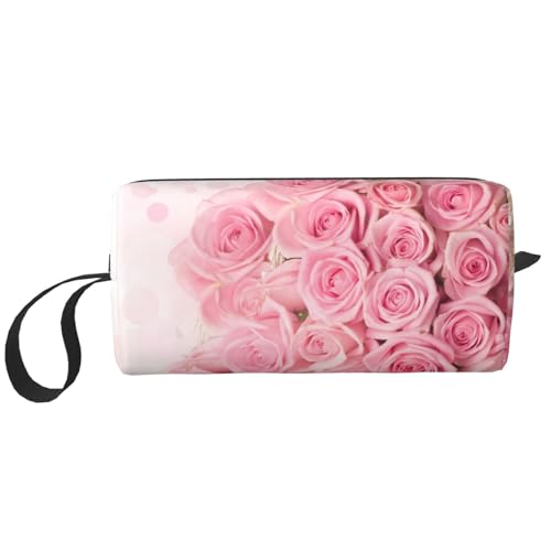 Rose, Make-up-Tasche, Kosmetiktasche, tragbare Reise-Kulturtasche, Make-up-Tasche, Organizer von NIHAPUDW