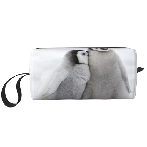 Zwei Pinguine, Make-up-Tasche, Kosmetiktasche, tragbare Reise-Kulturtasche, Make-up-Tasche, Organizer von NIHAPUDW