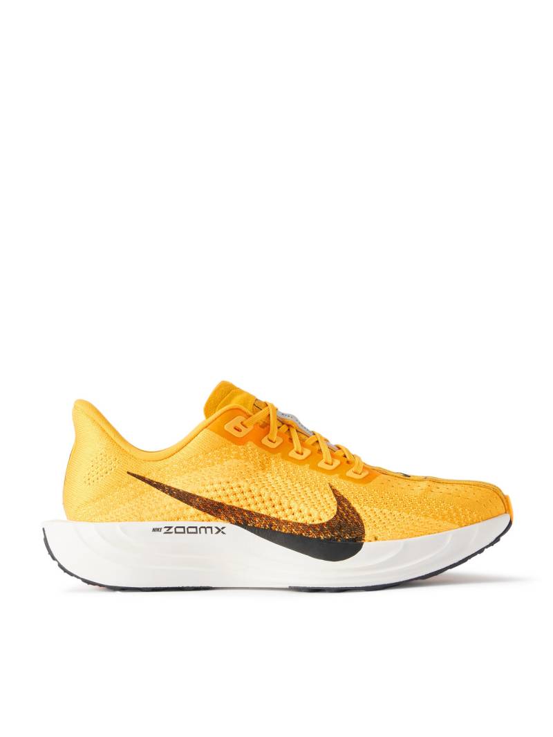 NIKE RUNNING - Pegasus Plus LV8 Logo-Print Flyknit Running Sneakers - Men - Yellow - US 11.5 von NIKE RUNNING