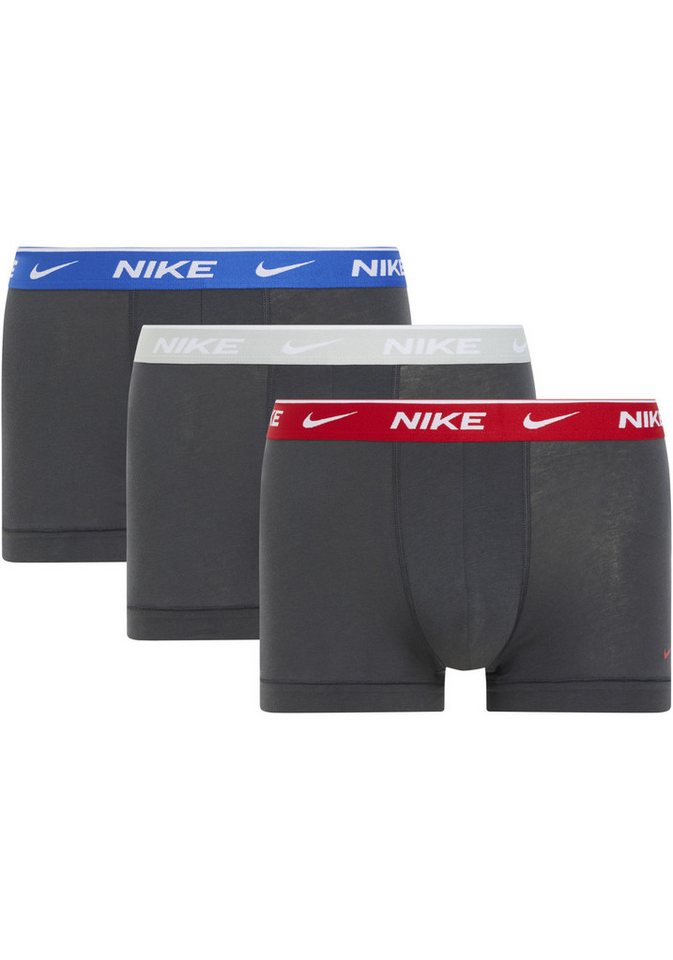 NIKE Underwear Trunk TRUNK 3PK (Packung, 3-St., 3er) mit farbigem NIKE Logo-Elastikbund von NIKE Underwear