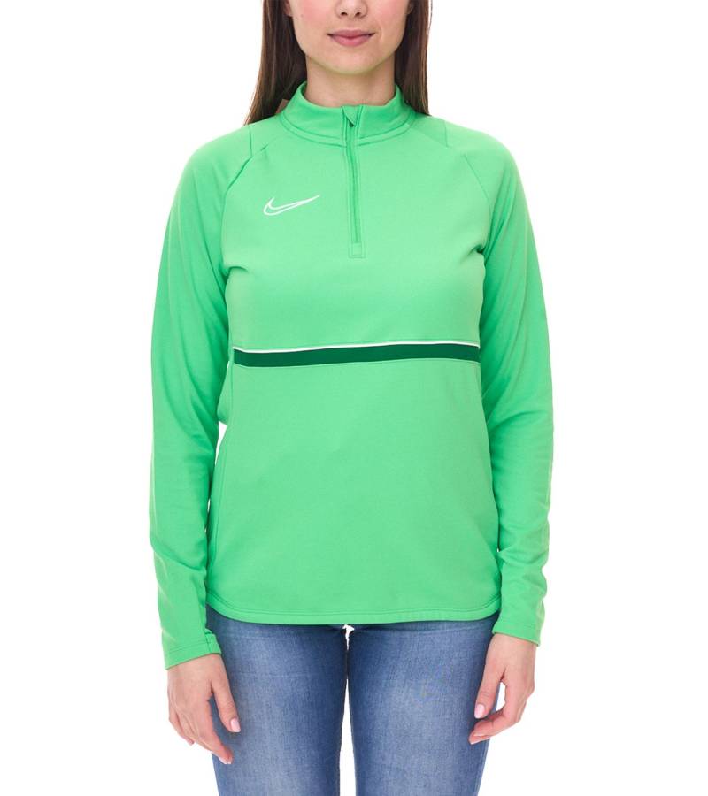NIKE Academy 21 Dry Drill Longsleeve Damen Trainings-Top mit Half-Zip Sweatshirt mit Dry-Fit CV2653-362 Grün von NIKE