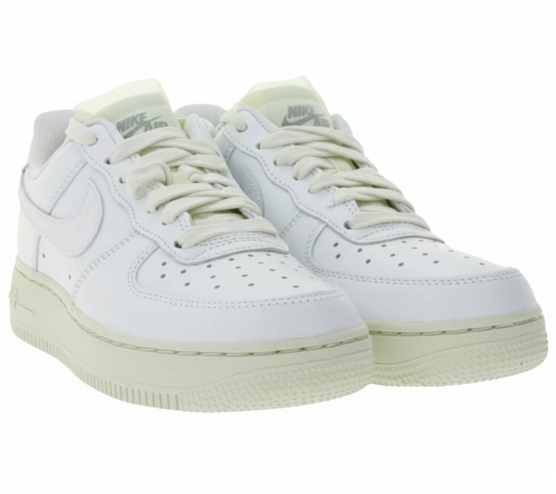 NIKE Air Force 1 LO PRM Unisex Sneaker Echtleder Turnschuhe mit Air-Dämpfung Low-Top Sneaker DN5463 100 Weiß von NIKE