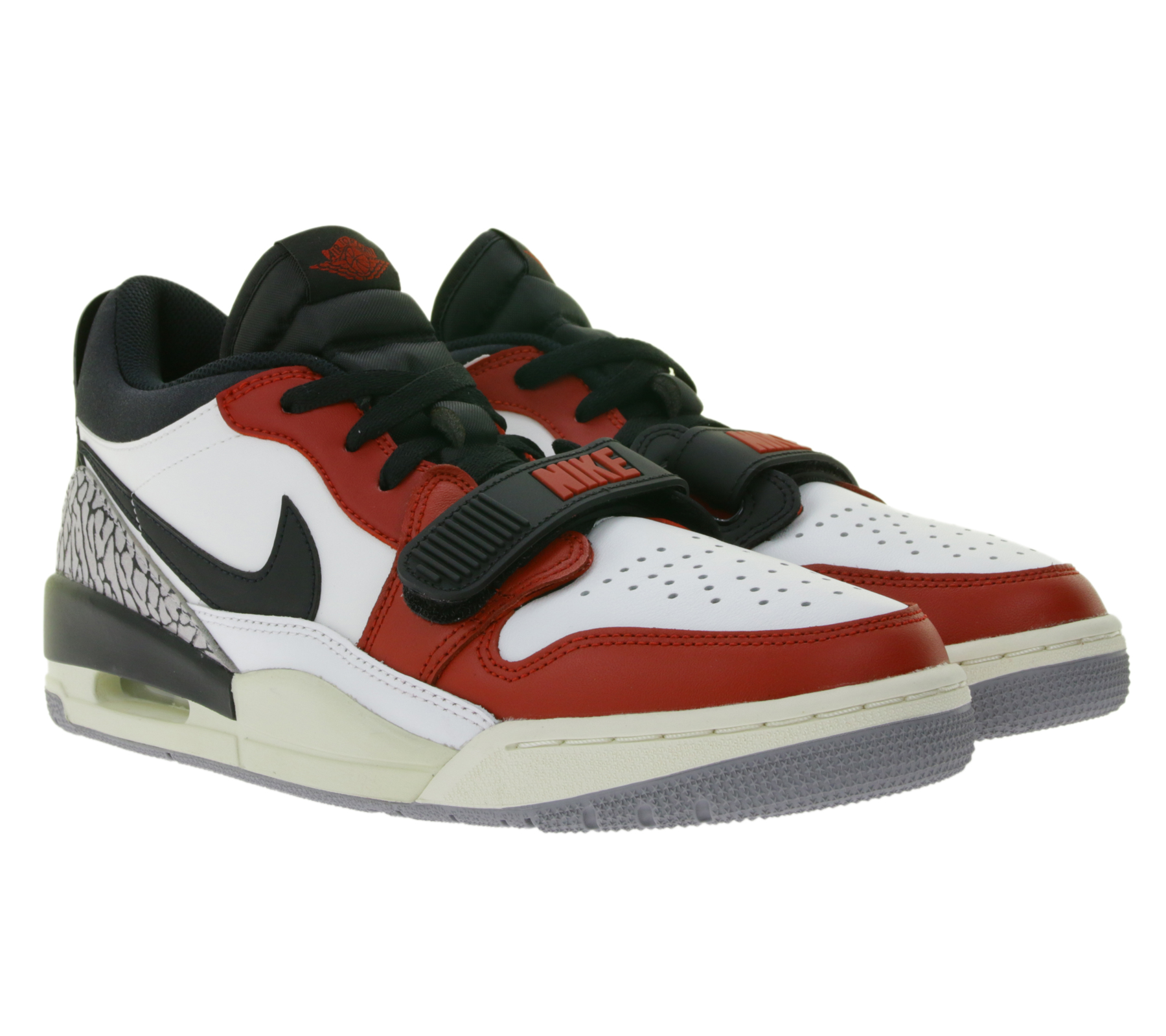 NIKE Air Jordan Legacy 312 Herren Low-Top Sneaker im Retro-Look Turn-Schuhe CD7069 106 Weiß/Schwarz/Rot von NIKE