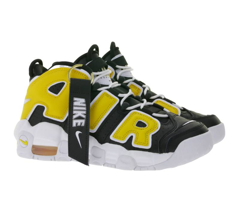 NIKE Air More Uptempo Kinder Sneaker Echtleder Turnschuhe Teenager-Sneaker Basketball-Schuhe FN0262 001 Schwarz/Gelb NIKE Air More Uptempo Kinder Sneaker Echtleder Turnschuhe Teenager-Sneaker Basketball-Schuhe FN0262 001 Schwarz/Gelb von NIKE