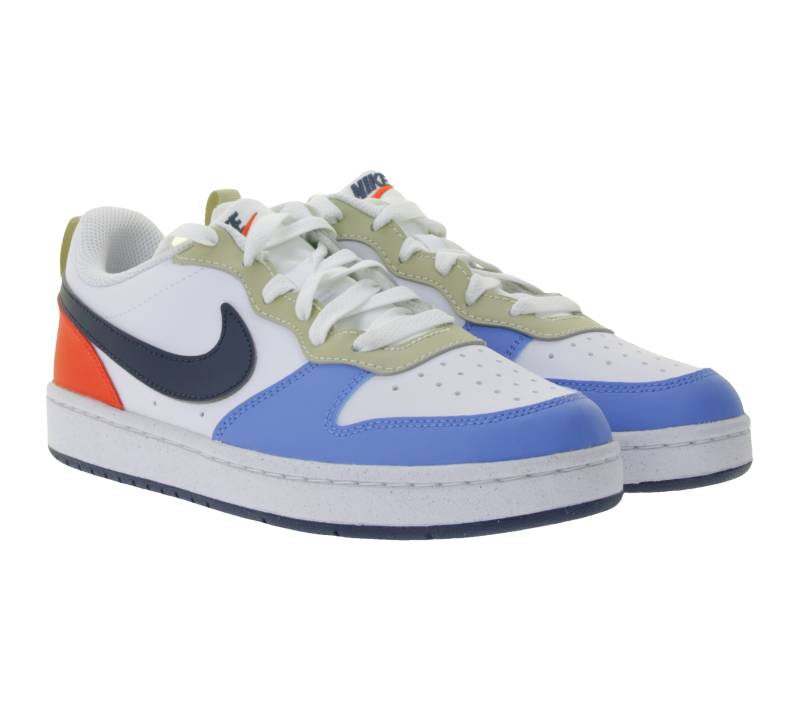 NIKE Court Borough Kinder Sneaker Turnschuhe mit herausnehmbarer Sohle Teenager Low-Top Sneaker DV5456 124 Weiß/Blau/Rot NIKE Court Borough Kinder Sneaker Turnschuhe mit herausnehmbarer Sohle Teenager Low-Top Sneaker DV5456 124 Weiß/Blau/Rot von NIKE