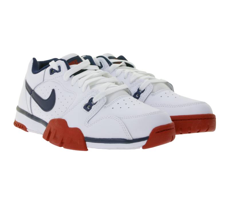 NIKE Cross Trainer Herren Training-Sneaker Echtleder Turnschuhe Retro-90s-Look CQ9182 101 Weiß von NIKE
