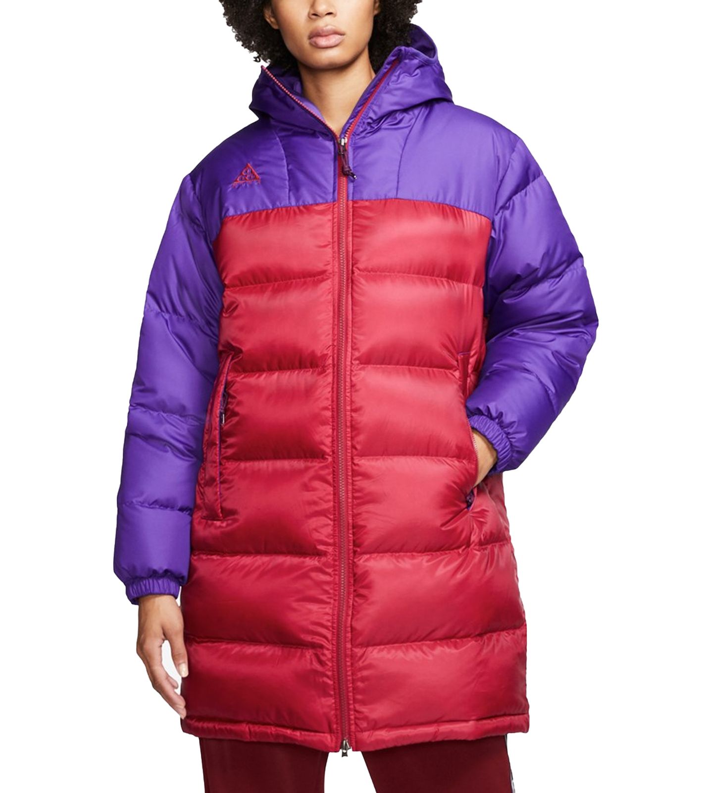 NIKE Damen Winter-Mantel Jacke NRG ACG Down Parka Rot/Violett von NIKE