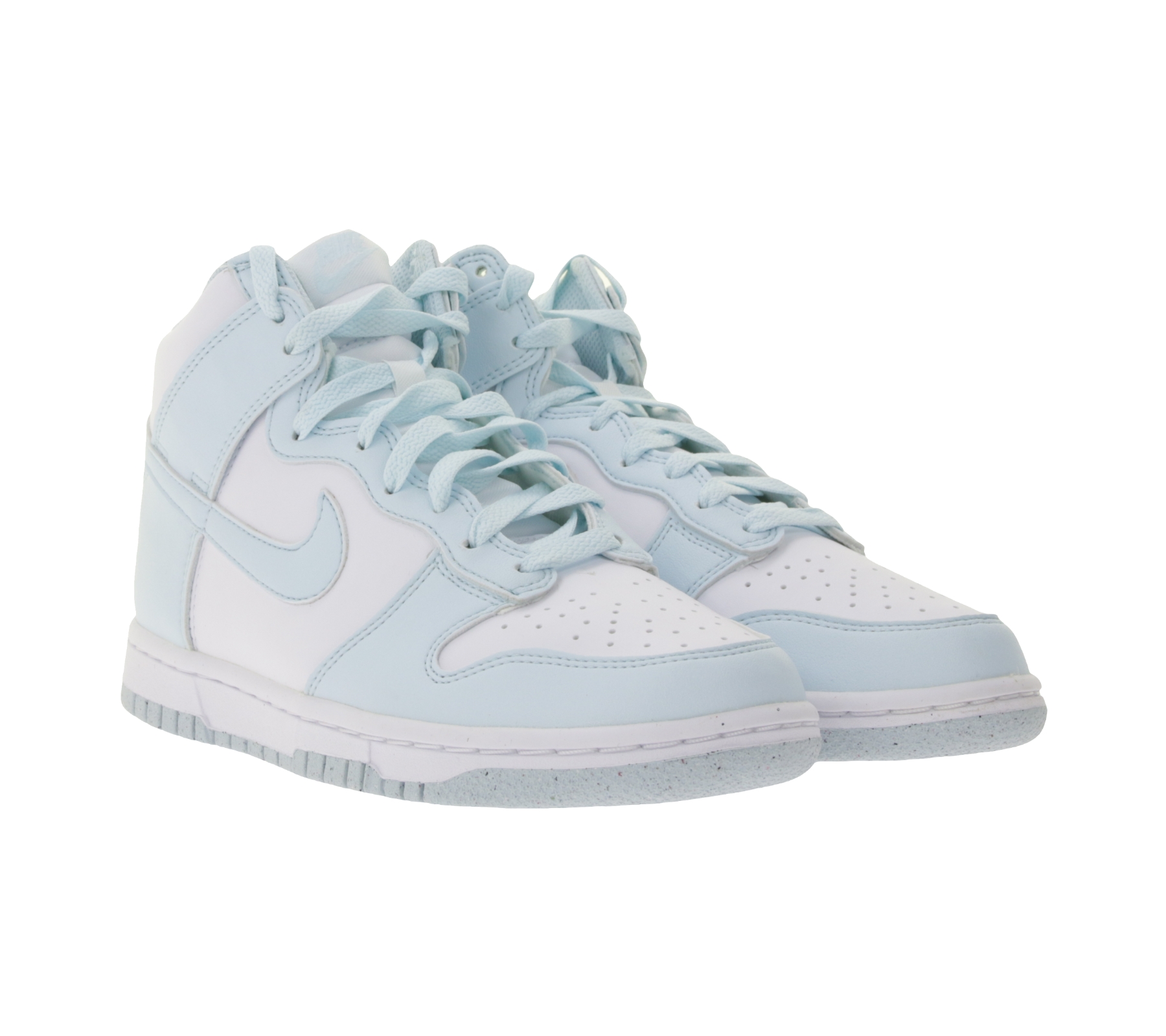 NIKE Dunk High Damen Sneaker atmungsaktive Alltags-Schuhe FV5960 100 Weiß/Blau von NIKE