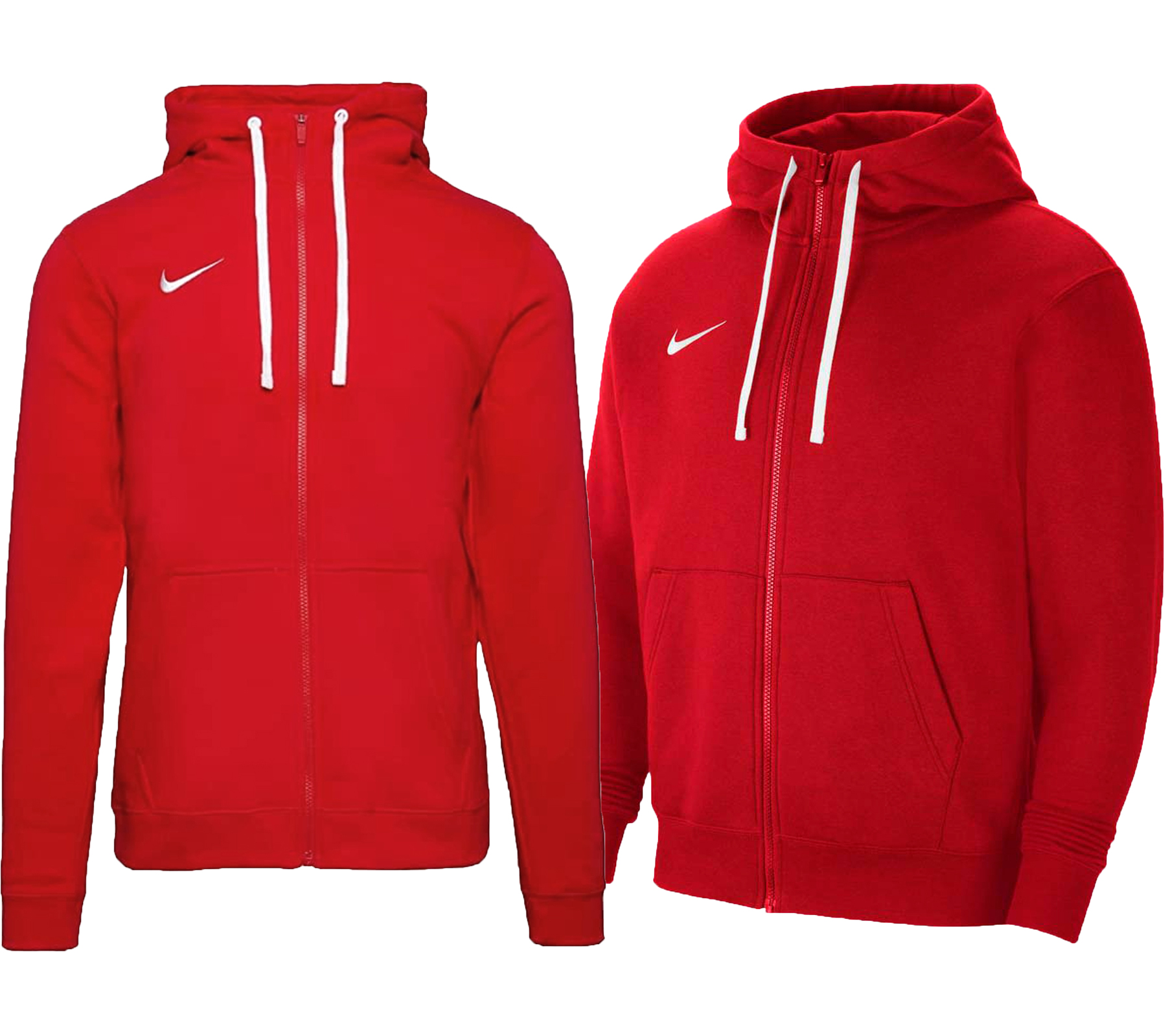 NIKE Full Zip Hoody Herren Kapuzen-Jacke mit Reißverschluss und Kängurutasche Rot von NIKE