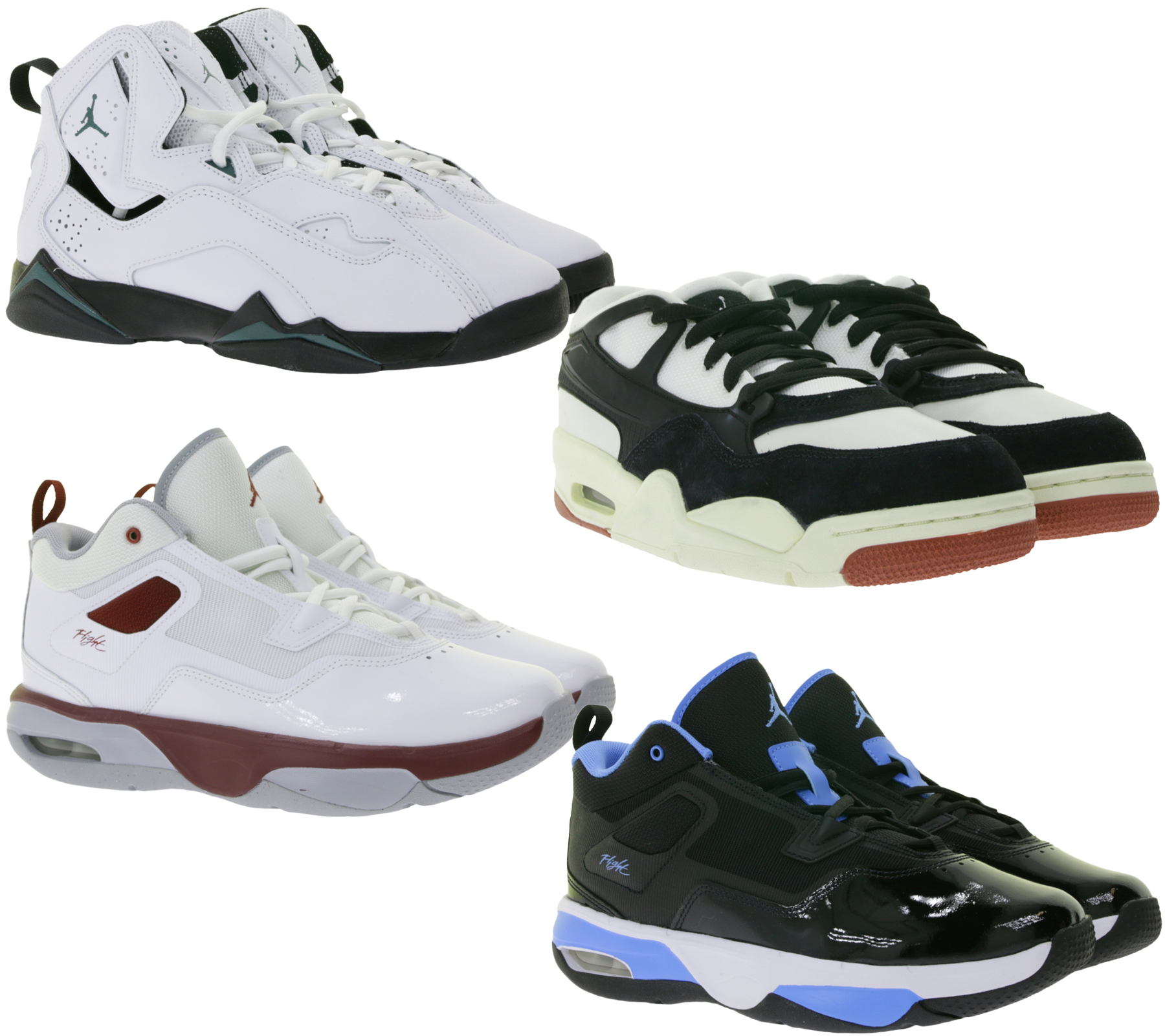 NIKE JORDAN Sneaker Kinder Mädchen und Jungen oder Damen Echtleder Turn-Schuhe Basketball verschiedene Modelle in Weiß oder Schwarz von NIKE