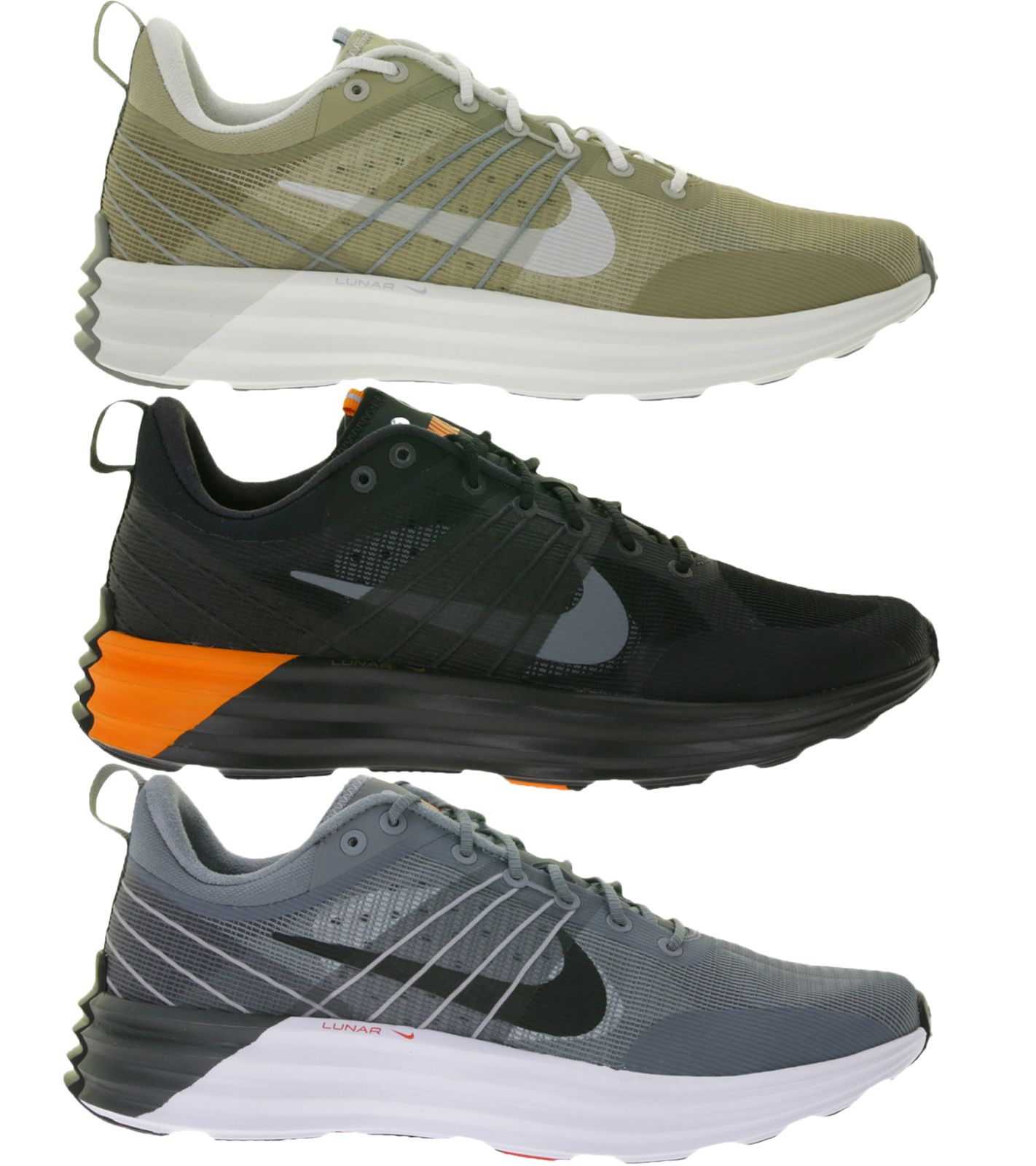 NIKE Lunar Roam Herren Sneaker Mesh-Turnschuhe mit Lunar Foam Sohle HM0713 in Beige oder Grau oder HJ8999 in Schwarz von NIKE