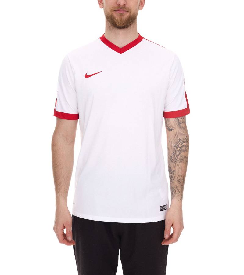 NIKE Striker IV Herren Trainings-Shirt mit Dri-FIT-Technologie Sport T-Shirt Kurzarm-Trikot 725892-101 Weiß von NIKE