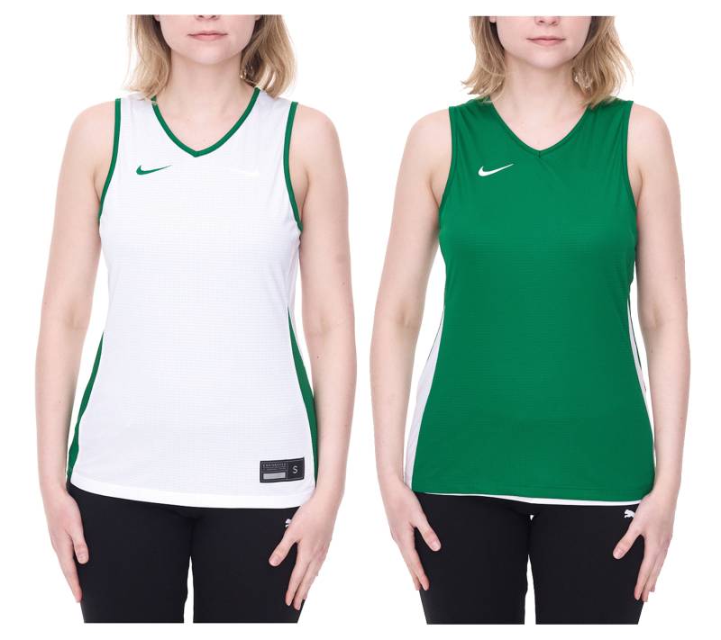 NIKE Team Basketball Reversible Damen Tank-Top mit Dri-FIT-Technologie Trainings-Shirt wendbares Sport-Shirt NT0213-302 Grün/Weiß von NIKE