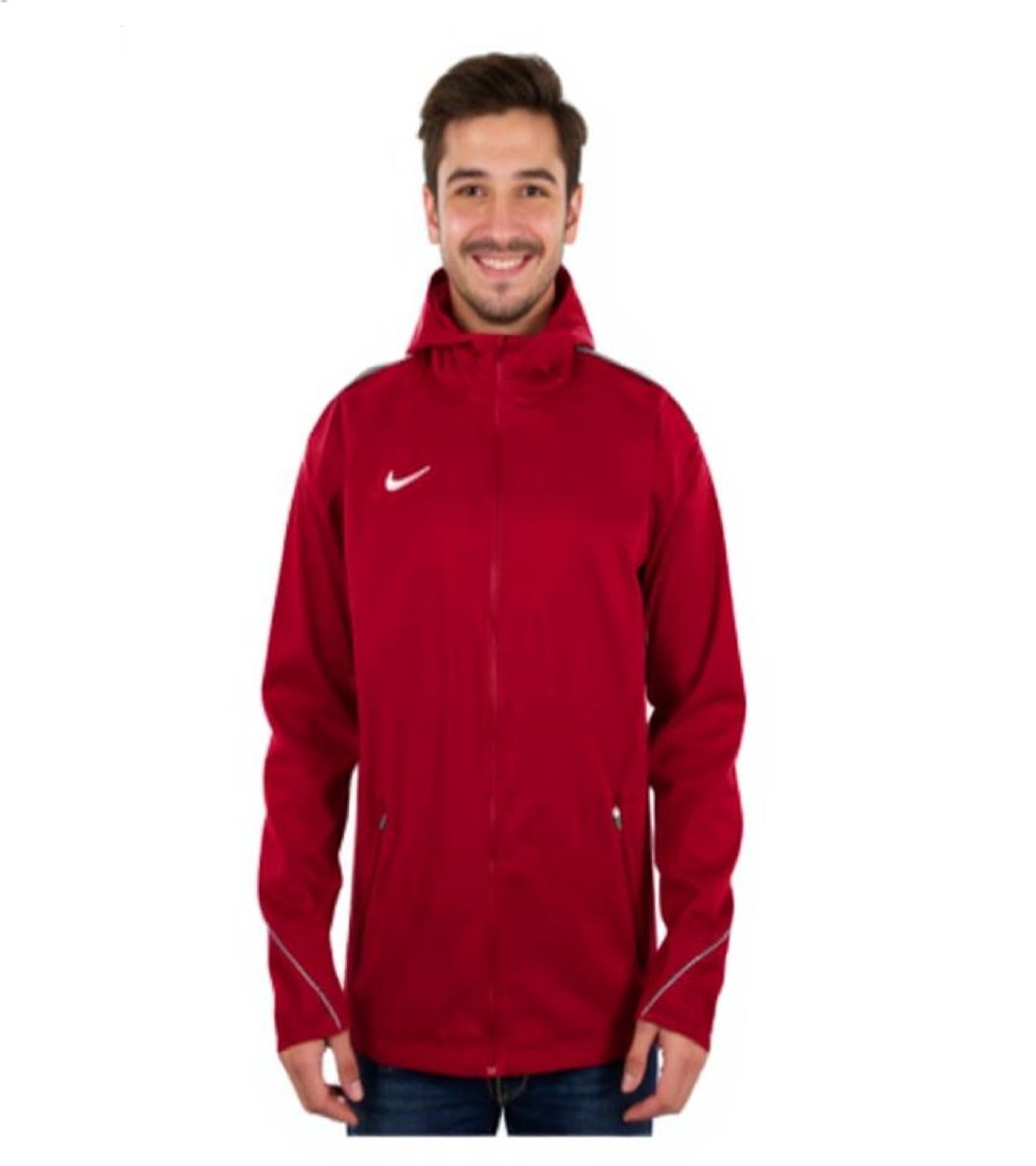 NIKE Woven Herren Trainings-Jacke mit DRY-FIT Technologie Sport-Jacke Fitness-Jacke NT0319-657 Rot von NIKE