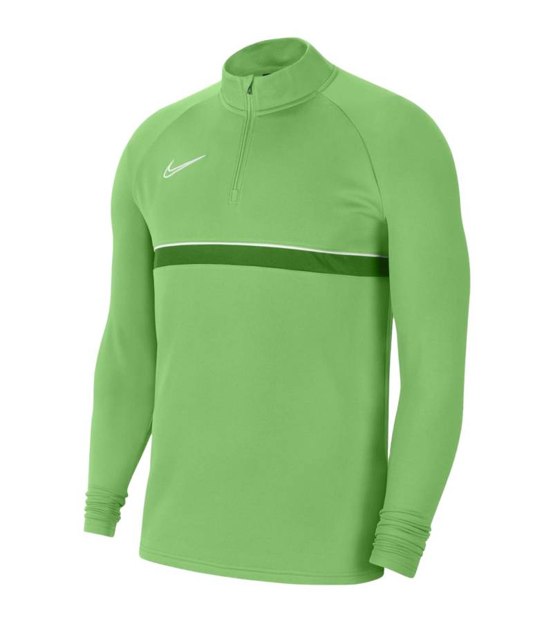 Nike Academy 21 Dry Drill Longsleeve Herren Trainingsjacke mit Half-Zip Sportjacke mit Dry-Fit CW6110-362 Grün von NIKE