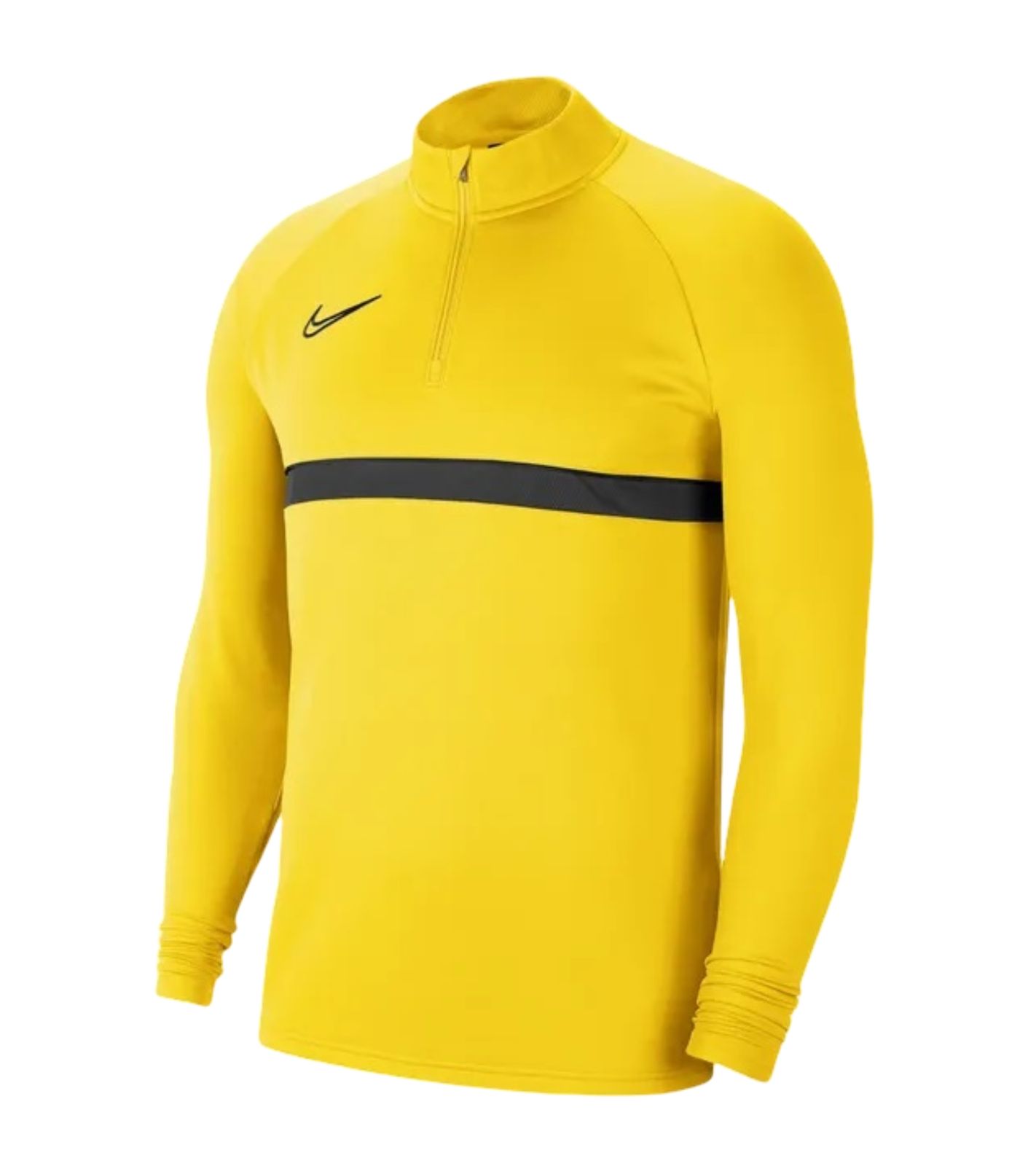 Nike Academy 21 Dry Drill Longsleeve Herren Trainingsjacke mit Half-Zip Sportjacke mit Dry-Fit CW6110-719 Gelb von NIKE