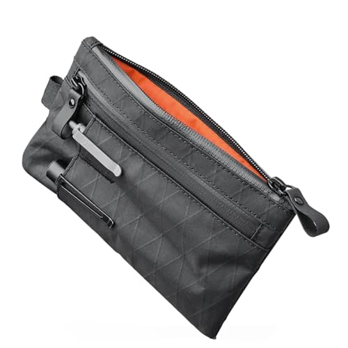 NIKILOONG EDC Organizer Tasche Nylon Reisepasshülle & EDC-Geldbörse – Reißverschluss-Clutch mit Handschlaufe, 3 externe Fächer für Reisen, Bargeld, Karten, Handy, Schlüssel, Schwarz NIKILOONG EDC Organizer Tasche Nylon Reisepasshülle & EDC-Geldbörse – Reißverschluss-Clutch mit Handschlaufe, 3 externe Fächer für Reisen, Bargeld, Karten, Handy, Schlüssel, Schwarz von NIKILOONG