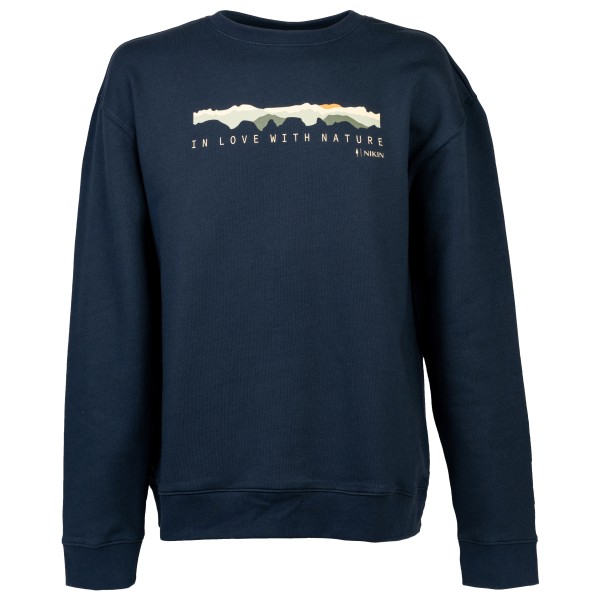 NIKIN - Treesweater Mountain Panorama - Pullover Gr L;M;S;XL;XS blau von NIKIN