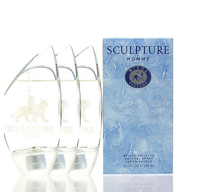 NIKOS PARFUMS Eau de Toilette 3x Nikos Sculpture Homme Eau de Toilette 100 ml = 300 ml von NIKOS PARFUMS