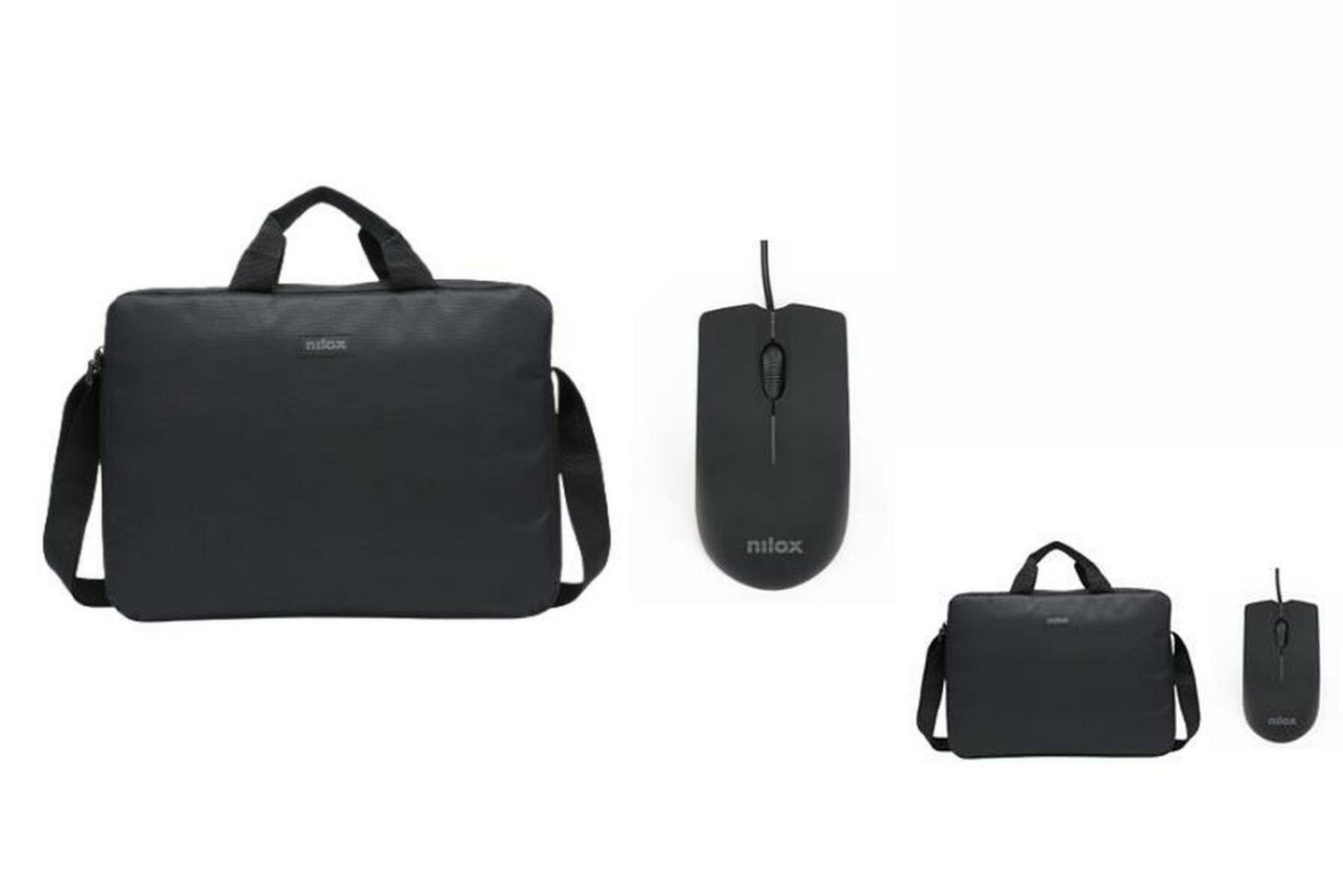 NILOX Laptoptasche Nilox Laptoptasche NXBM001 Schwarz von NILOX