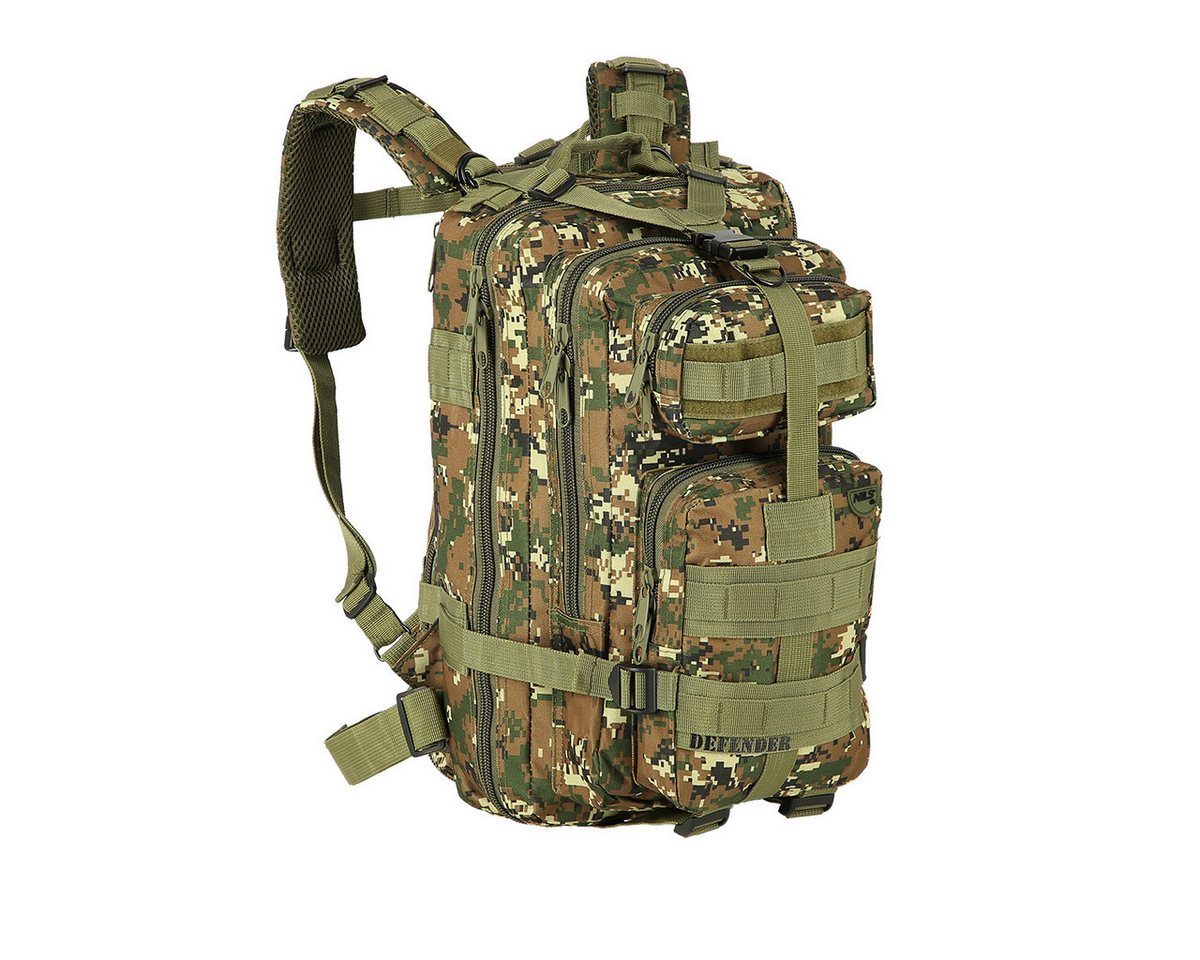 NILS CAMP Rucksack Wanderrucksack MORO DEFENDER Outdoorrucksack Tarnfleck Military, viele Taschen für großen Stauraum von NILS CAMP