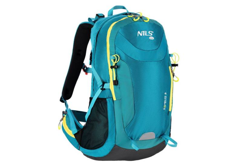 NILS CAMP Wanderrucksack Outdoorrucksack Travelrucksack Rucksack RAMBLER 40L Blau, mit Regenschutz von NILS CAMP