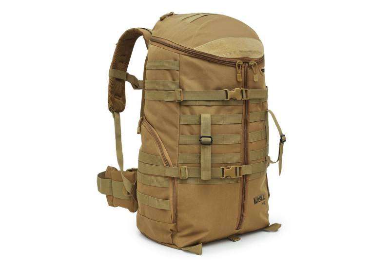 NILS CAMP Wanderrucksack Taktischer Rucksack "MAVERICK" Outdoor Rucksack 65L Tourenrucksack, mit Alurahmen und großem Fach von NILS CAMP